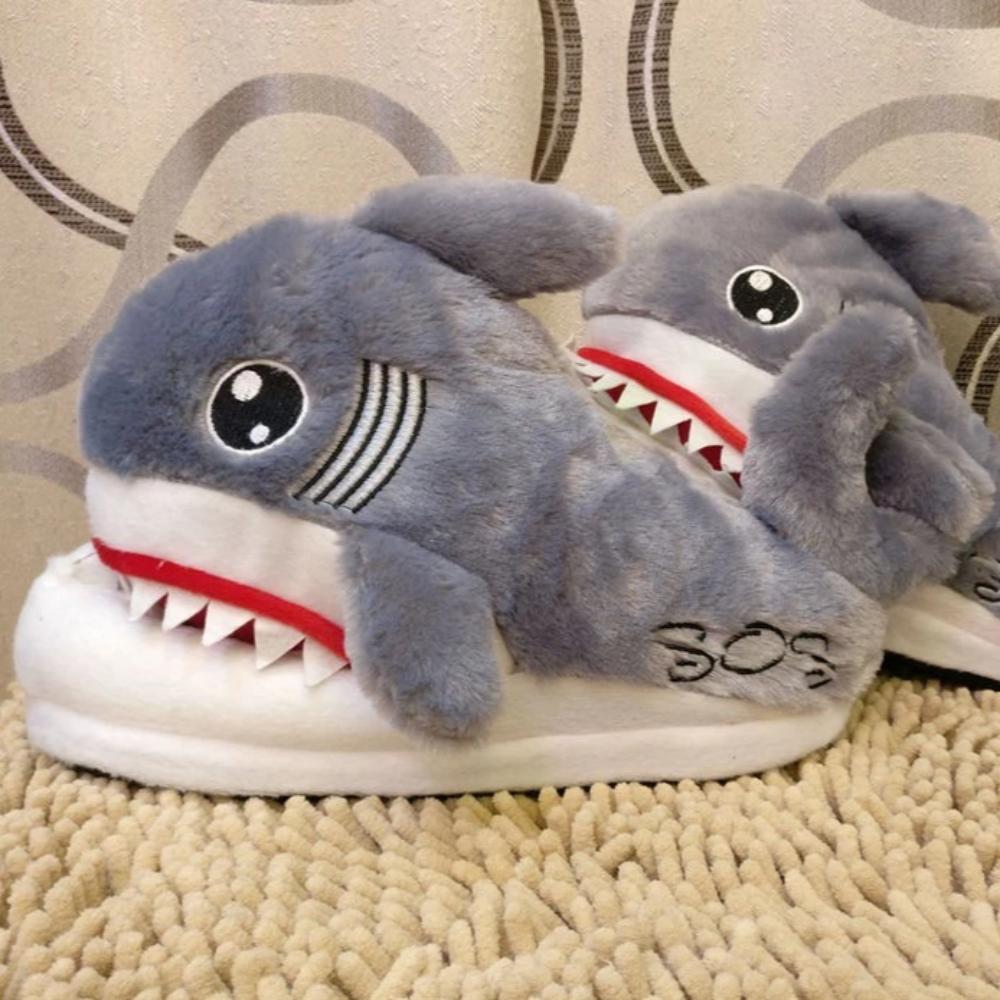 shark slippers mens