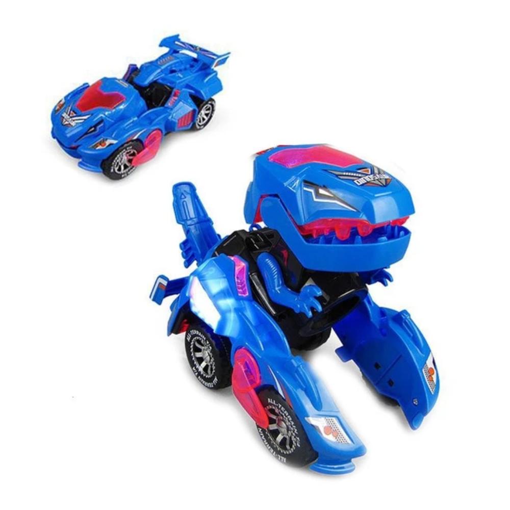 blue dinosaur transformer