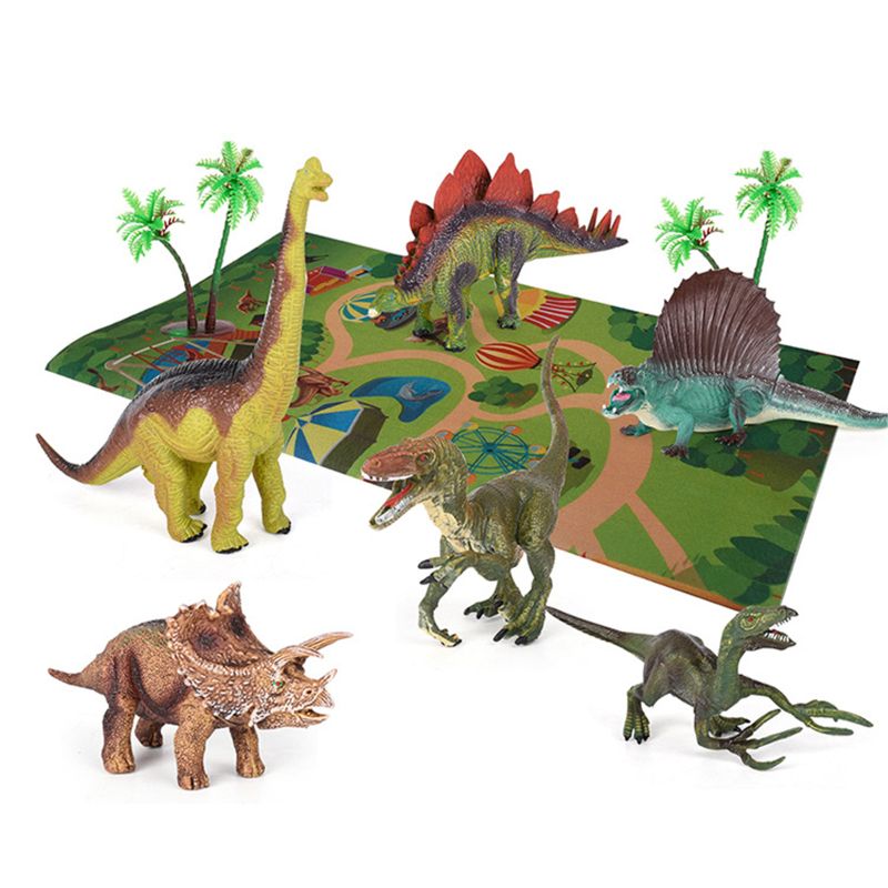 Dinosaur Paradise Box Play Mat T Rex Jurassic Park Raptor Triceratops Dan S Collectibles And More
