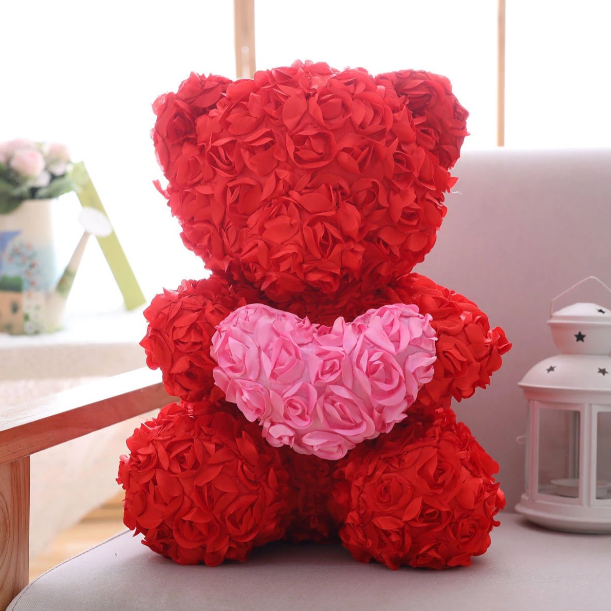 rose heart bear