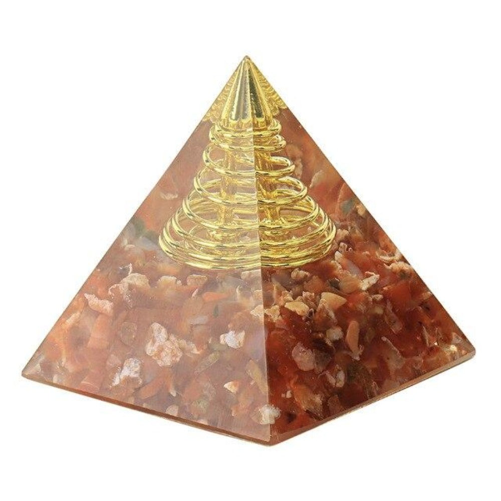 Orgonite Pyramid Chakra Energy Generator Stone EMF Orgone Crystal Feng ...