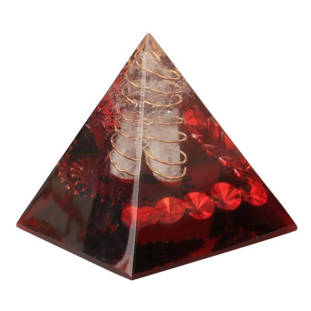 Orgonite Pyramid Chakra Energy Generator Stone EMF Orgone Crystal Feng ...