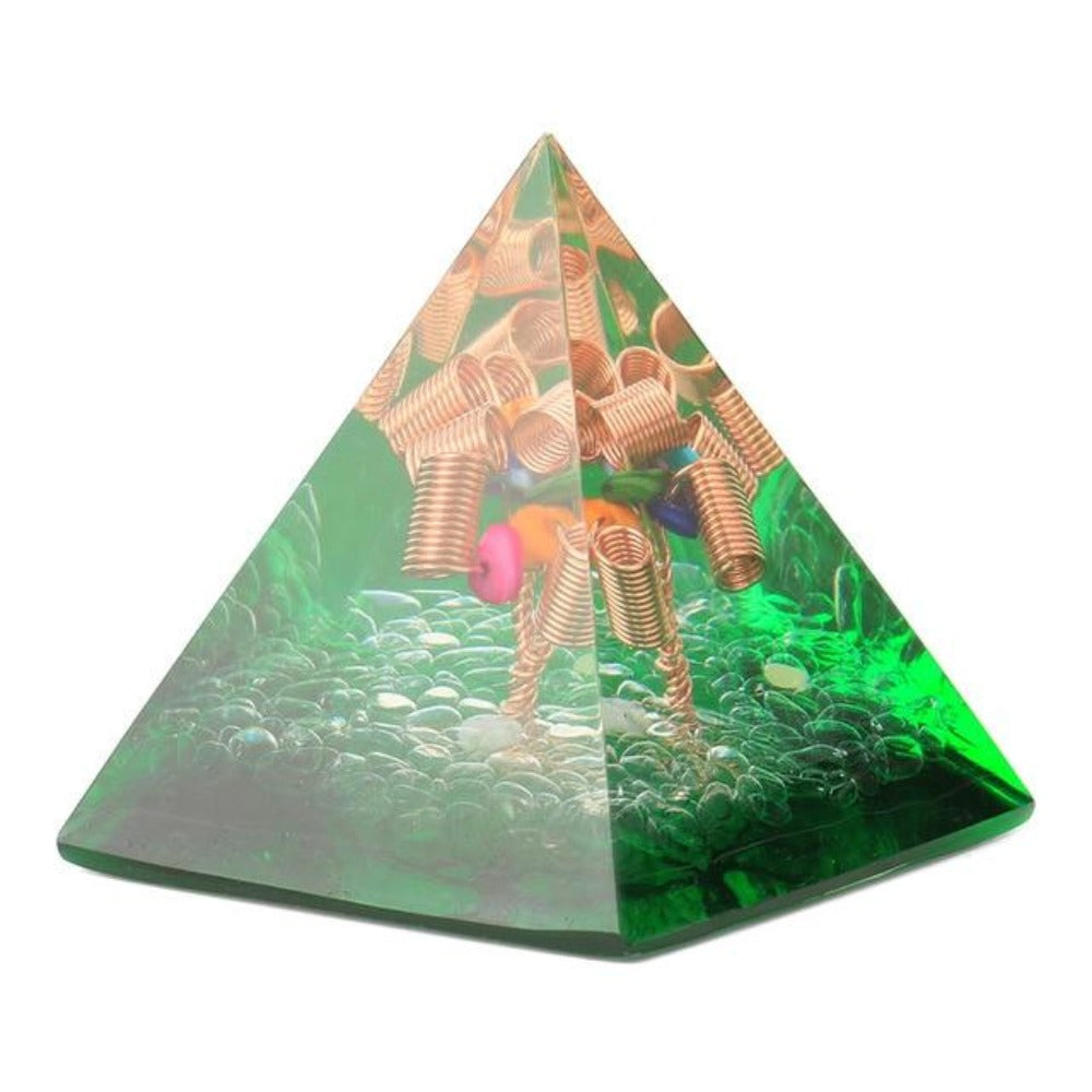 Orgonite Pyramid Chakra Energy Generator Stone EMF Orgone Crystal Feng ...