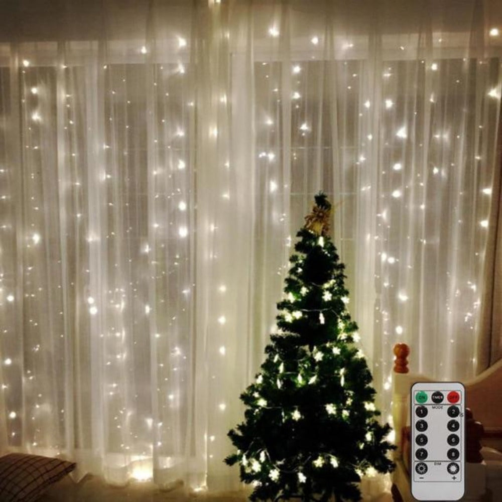 Smart Christmas Tree DIY Curtain Lights LED USB Garland Fairy Bedroom ...