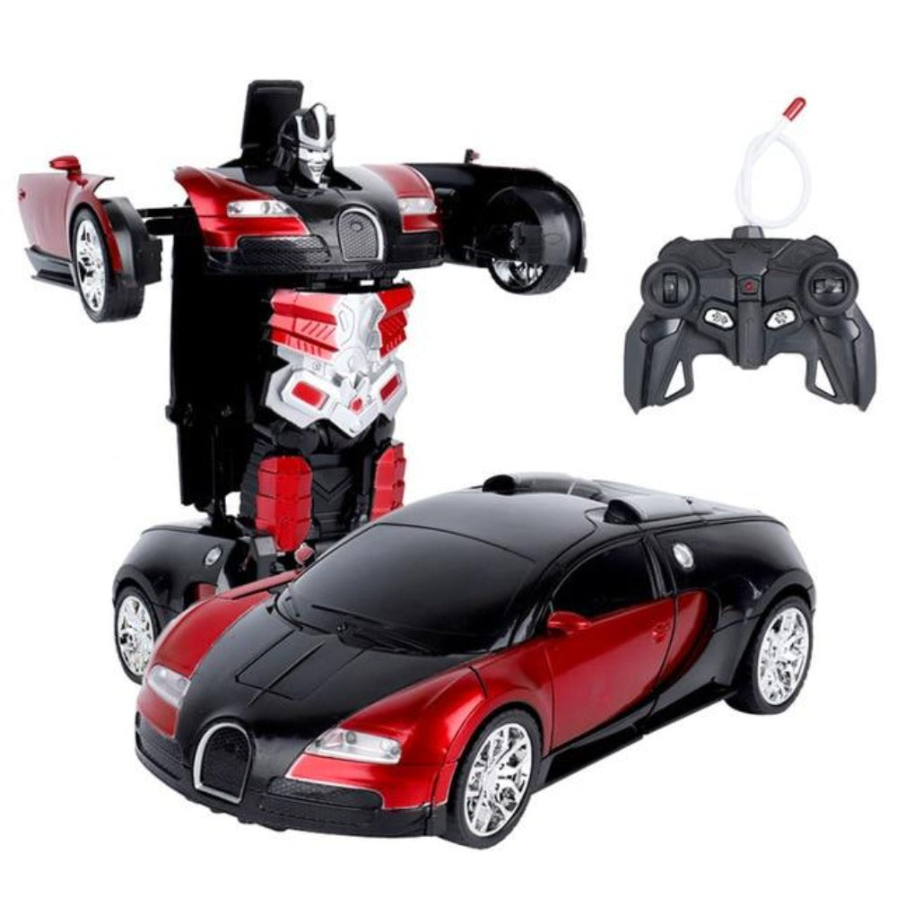 2020 Bugatti Robot Transformation Sport Car Toy RC Childrens Stands Up ...