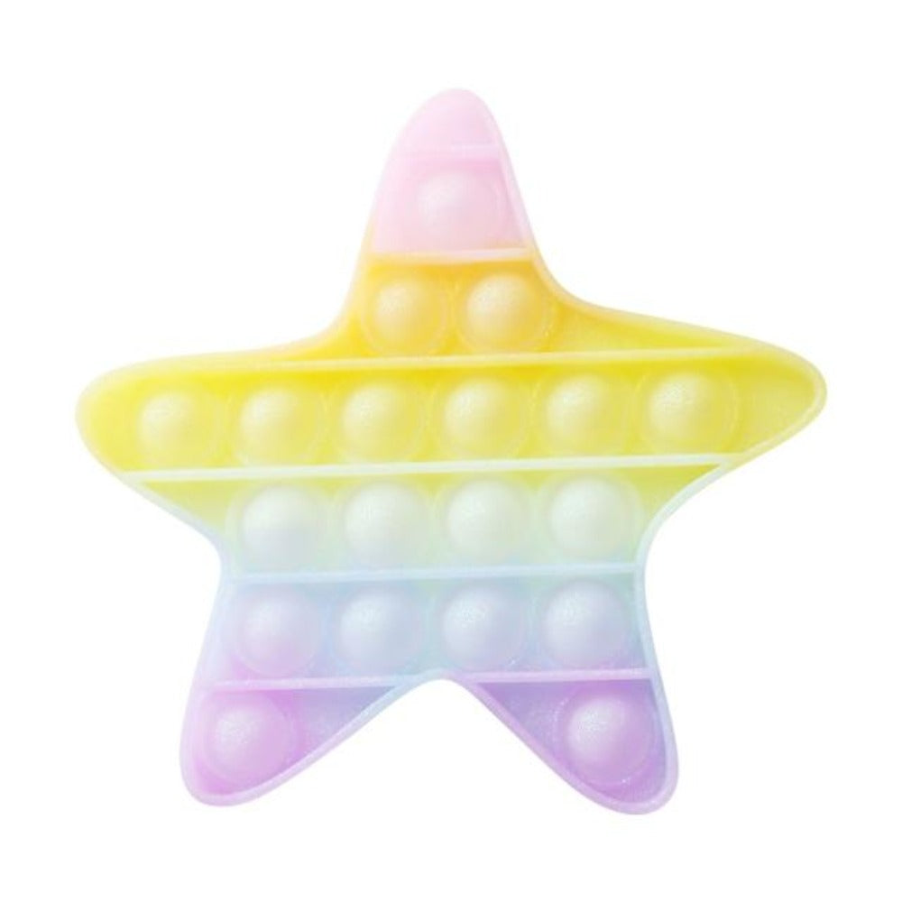 Push Bubble Pop Fidget Sensory Toy Stress Reliver Autism Rainbow Glow ...