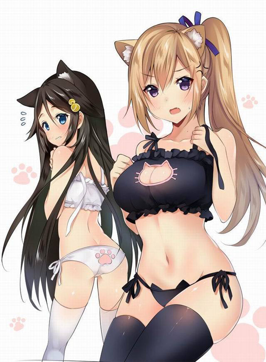 cat girl swimsuit