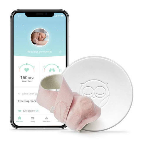Owlet Smart Sock Baby Monitor, image from Amazon.com