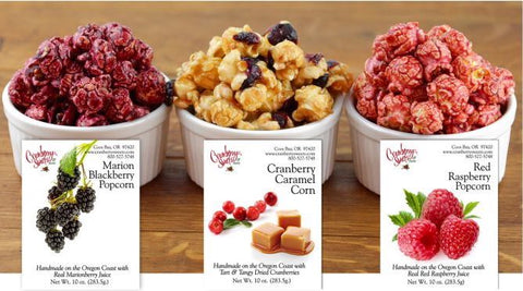 Assorted popcorn flavors