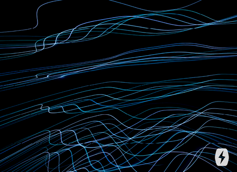 Wavelengths against a black background