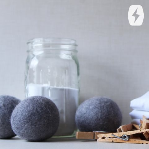 Laundry detergent and dryer balls