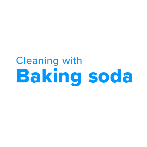 Cleaning with baking soda