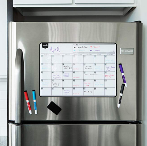 Dry-erase whiteboard calendar