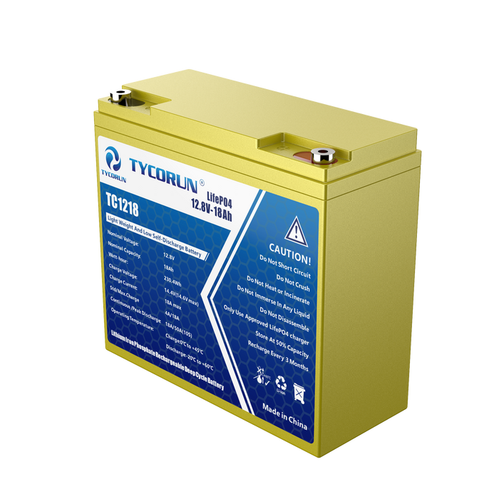 12.8V 18Ah Battery Sealed Lithium Battery