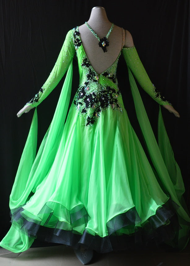 meadow green dress