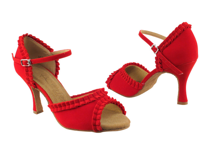 Sera Series Red Velvet Dance Sandal