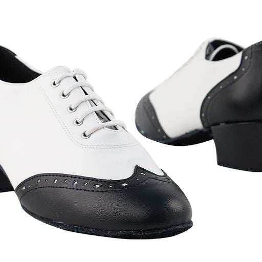 Swing Black & White Cuban Heel – Exquisite Design Ballroom Supply