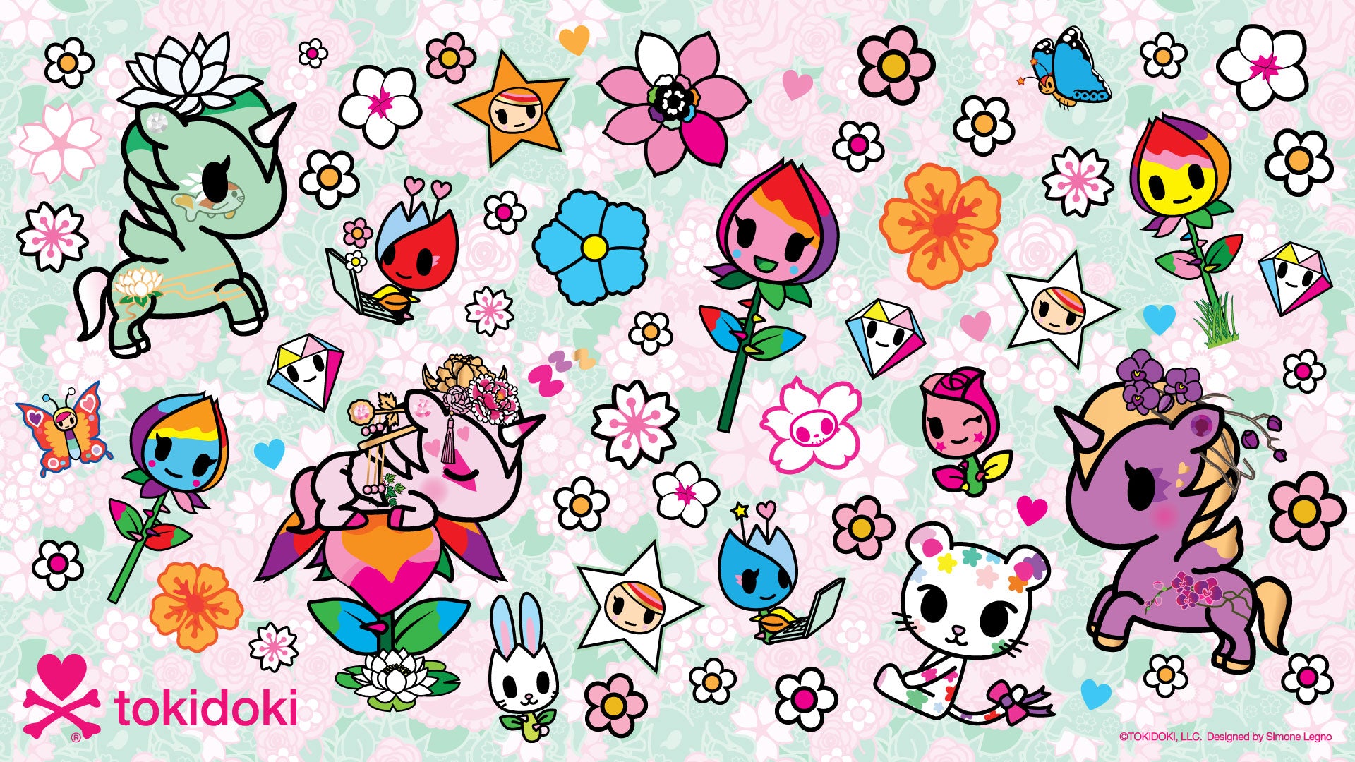 Tokidoki Wallpaper  Anniversary art Art prints Hello kitty wallpaper