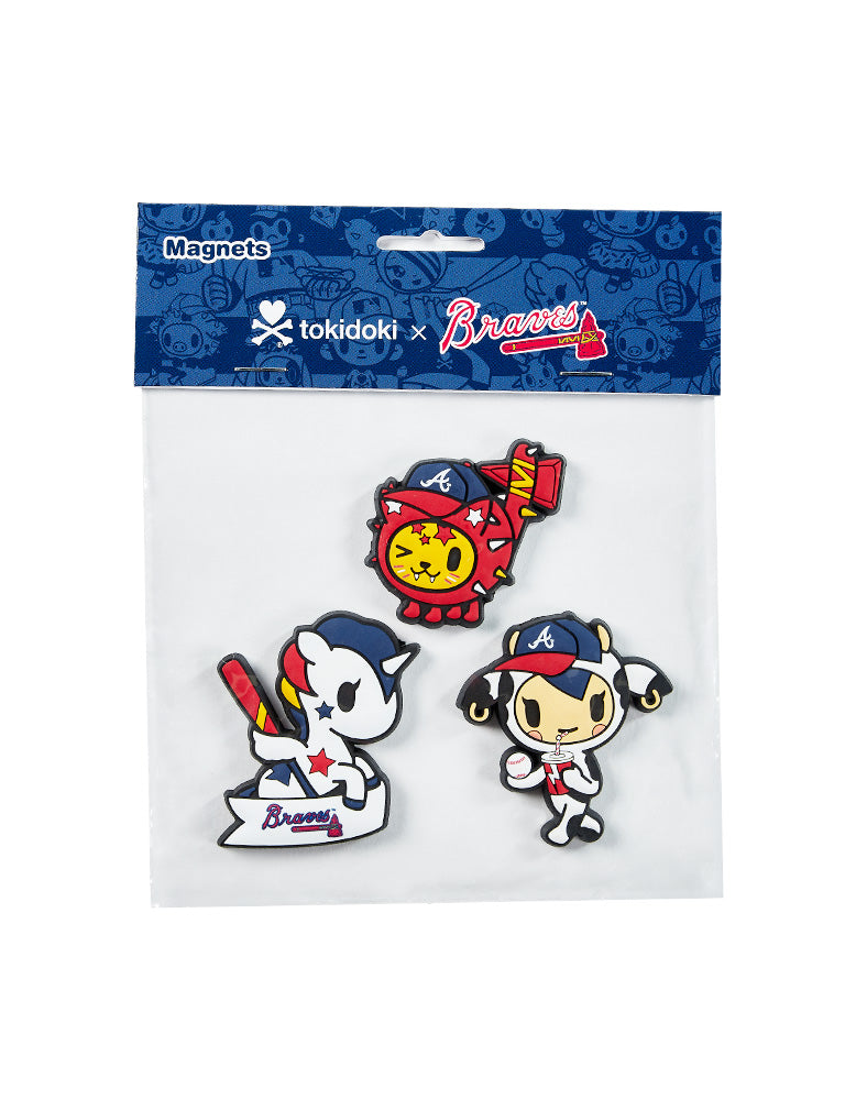 Tokidoki Los Angeles Dodgers 3D 3-Pack PVC Magnet Set