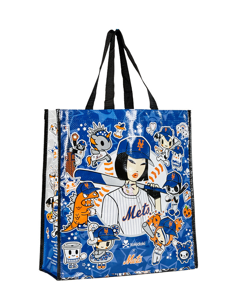 MONOTIVE COATED CANVAS VERTICAL NEW YORK YANKEES TOTE BAG