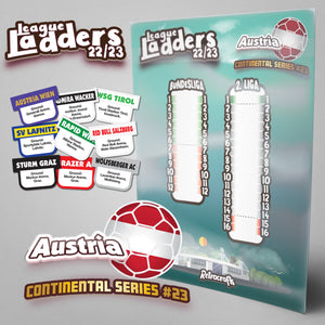 Austria Football League 2022/23 Season League Ladders Continental Series #23/22