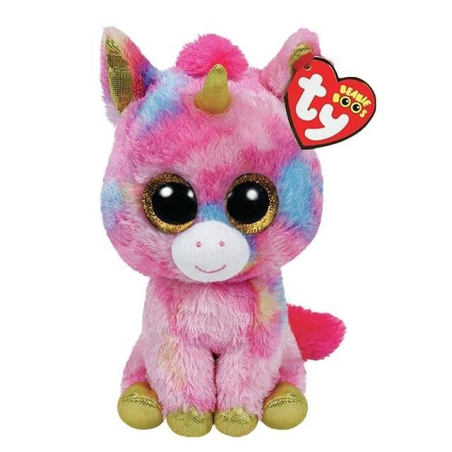 peluche licorne dorée