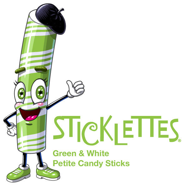 green peppermint sticks