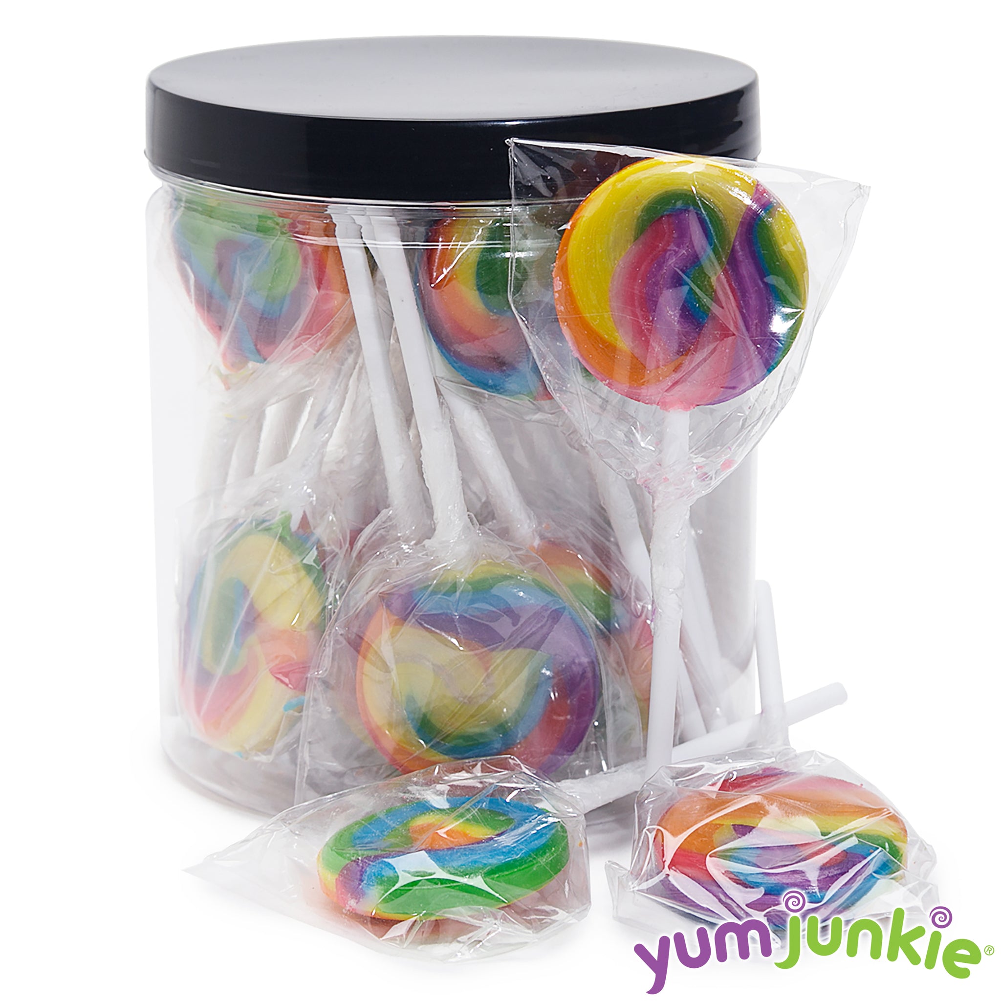rainbow swirl lollipop multi flavor