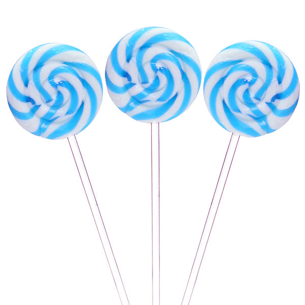 blue swirl lollipops