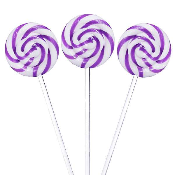 black swirl lollipops