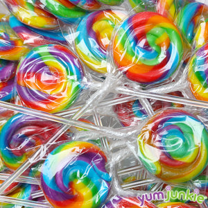 rainbow swirl lollipops bulk