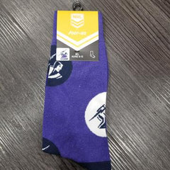 NRL Melbourne Storm shop footie socks