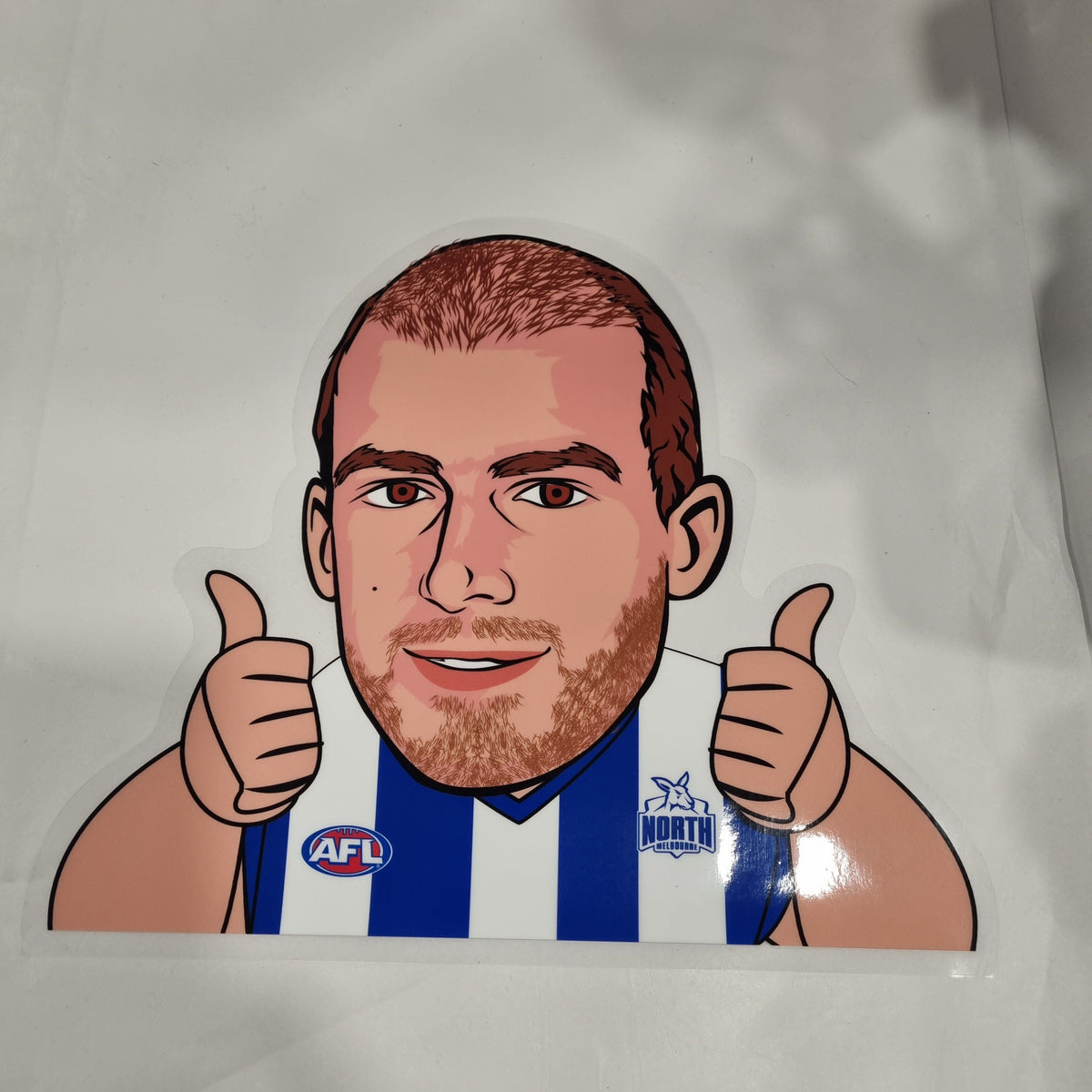North Melbourne Kangaroos Ben Cunnigton Window Cling On Decal – Footy ...