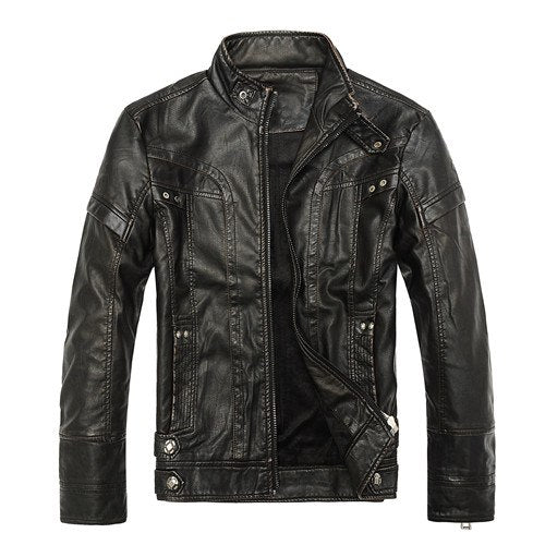 Elegant Biker Leather Bomber Jackets for unisex - wanahavit