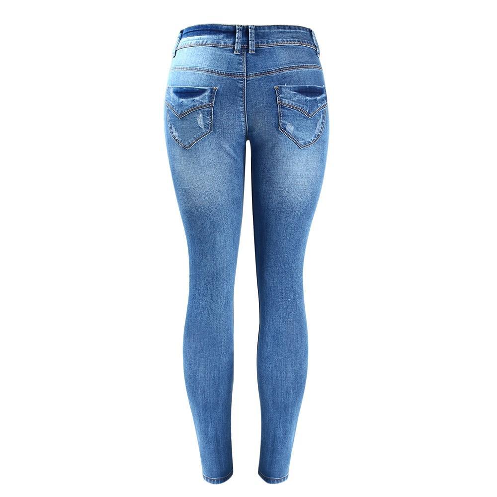 Fading Stretch Skinny Denim Jeans for women - wanahavit