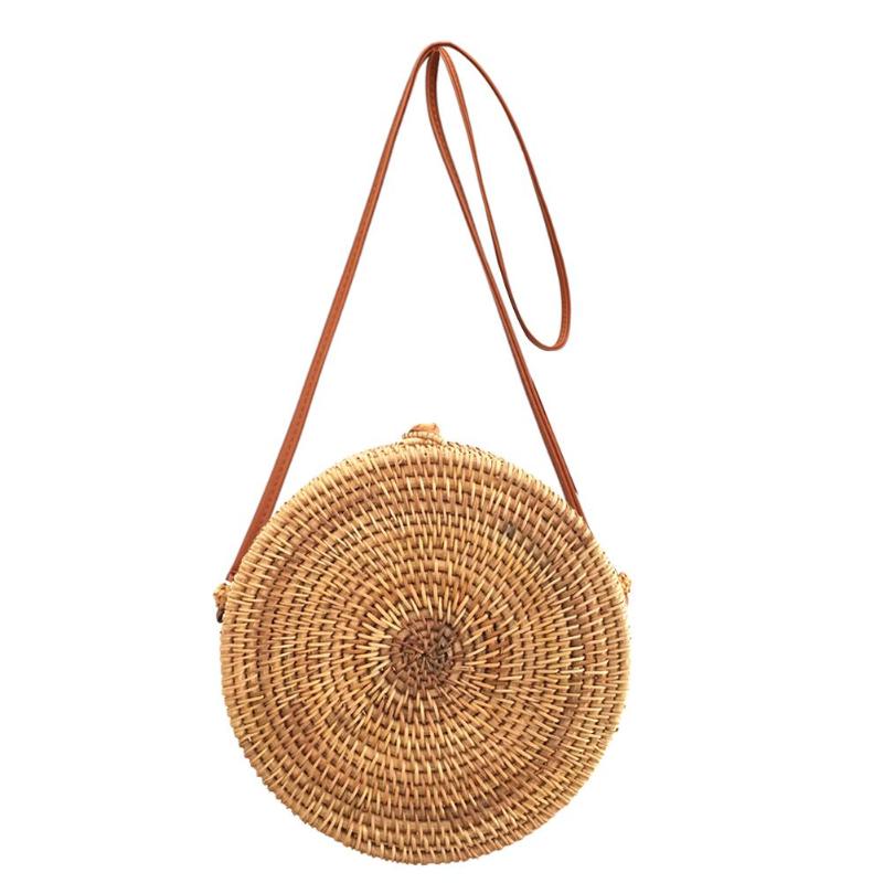 straw rattan bag