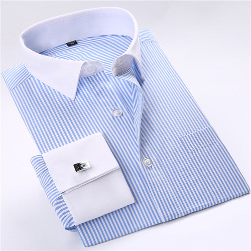 High Quality Solid Long Sleeve Shirt #FSXX for men - wanahavit - wanahavit
