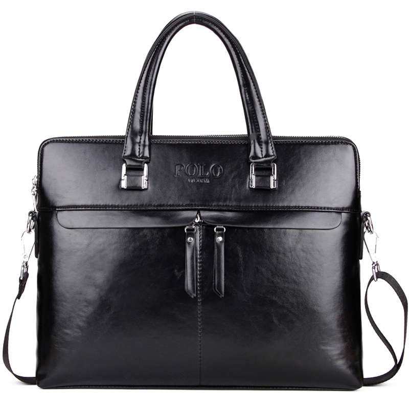 Double Partition Businessmen Leather Briefcase for men - wanahavit