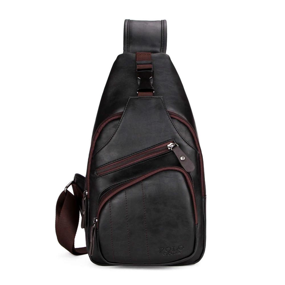 Large Size Snapper Leather Shoulder Bag for men - wanahavit