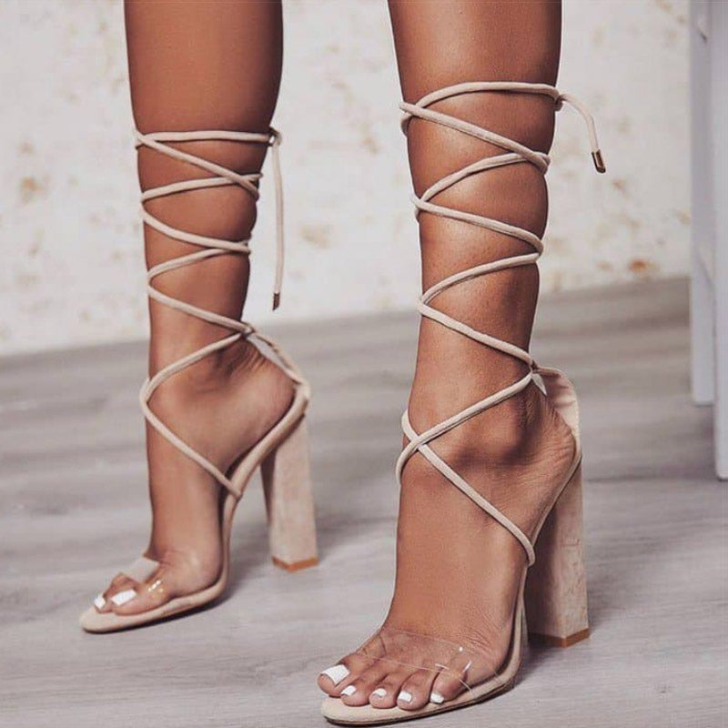 string high heels