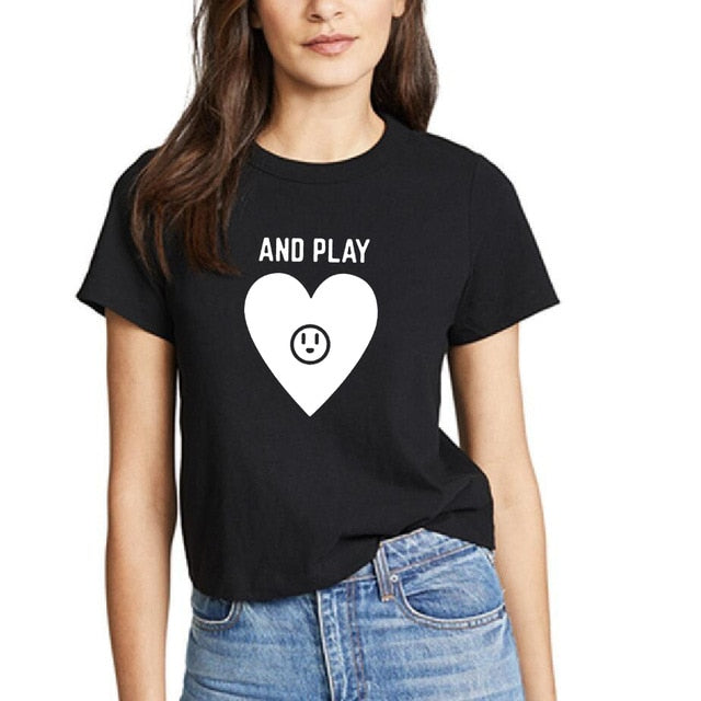 Love Plug and Play Matching Couple Tees for unisex sale at 18.93 ...