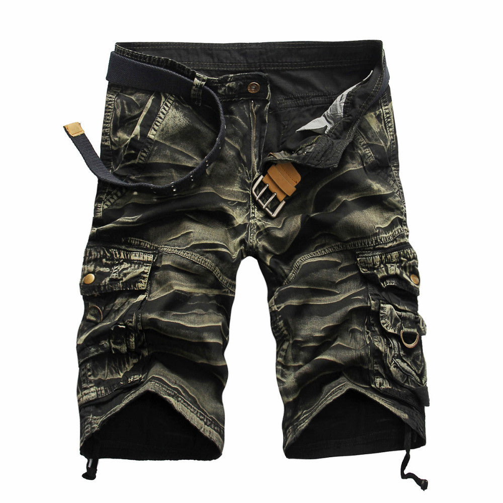 Multi-Pocket Casual Cargo Military Camouflage Army Shorts for men ...
