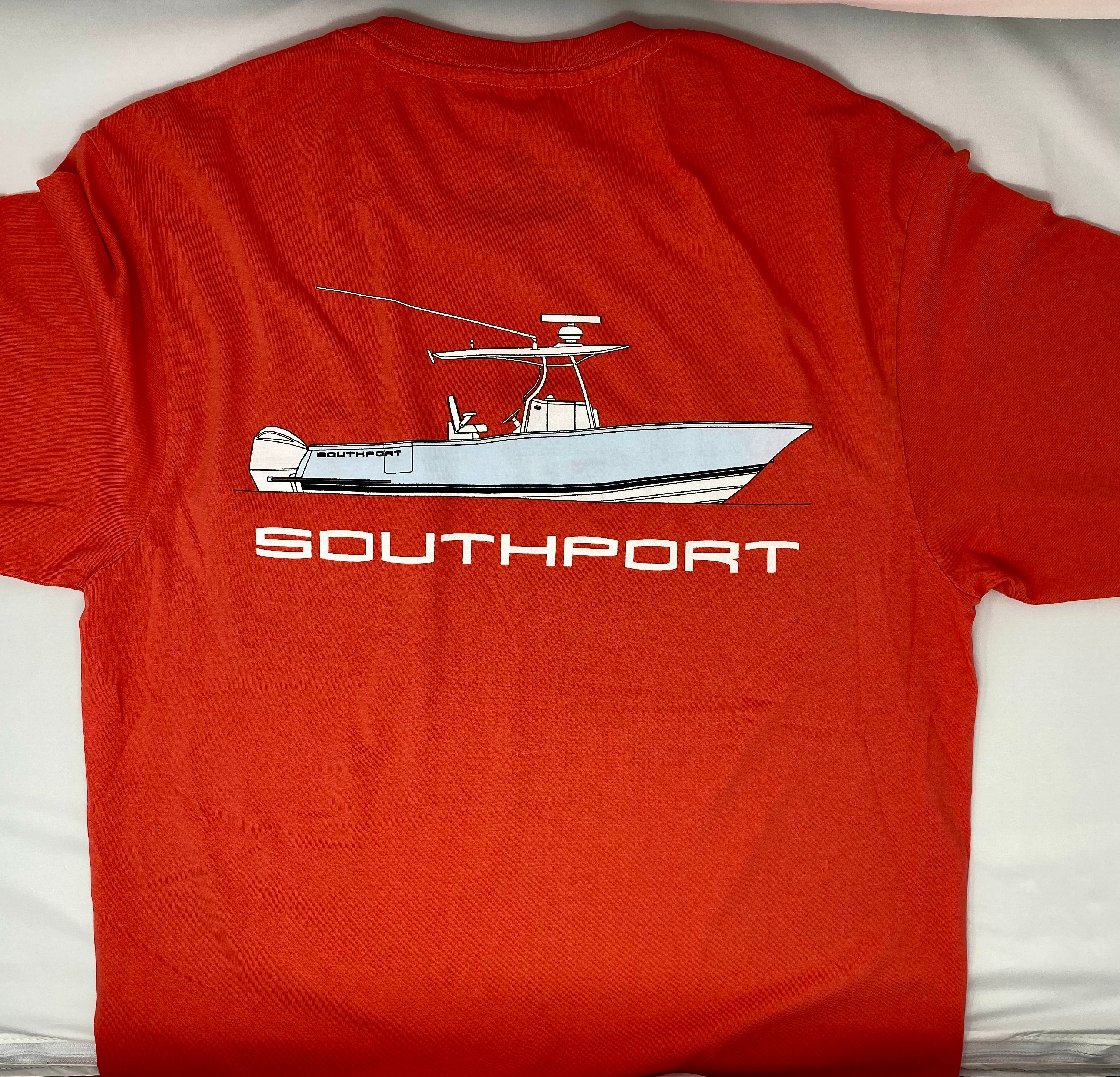 Southport Boats Custom Long Performance Fishing Shirt 3XL / White