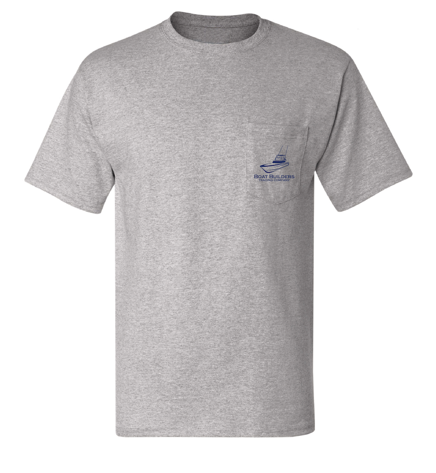 Boat Builders Trading Co. Wahoo Triple Threat Short Sleeve Shirt Medium / Grey