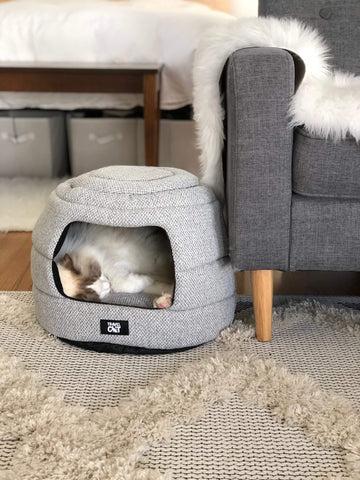 The Meowbile Home Convertible Cat Bed & Cave