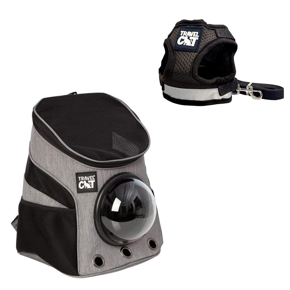 "The Fat Cat" Mini Cat Backpack & ANY Harness & Leash Set Bundle - Travel Cat product image