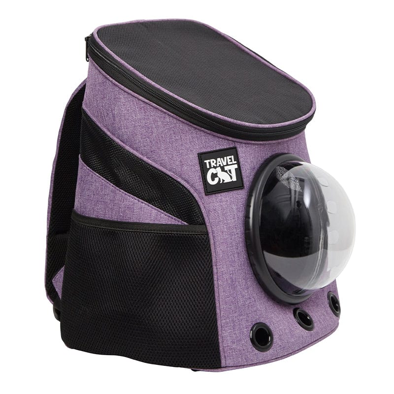 "The Fat Cat" Mini Cat Backpack - Purple - Travel Cat product image