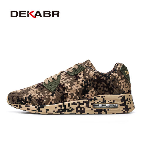 DEKABR Running Shoes Men Sneakers Couples Sport Athletic Zapatillas Outdoor Camouflage style Breathable Trainer Shoes for men