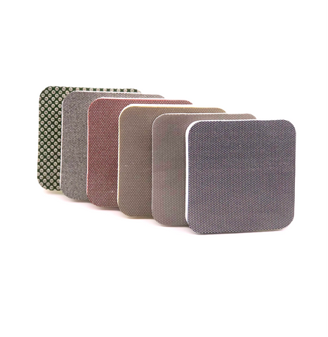 6-Piece Flexible Diamond Sanding Pads with Rounded Corners