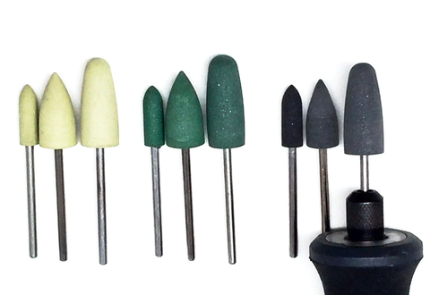 Diamond Rubber Polisher Bullet Set